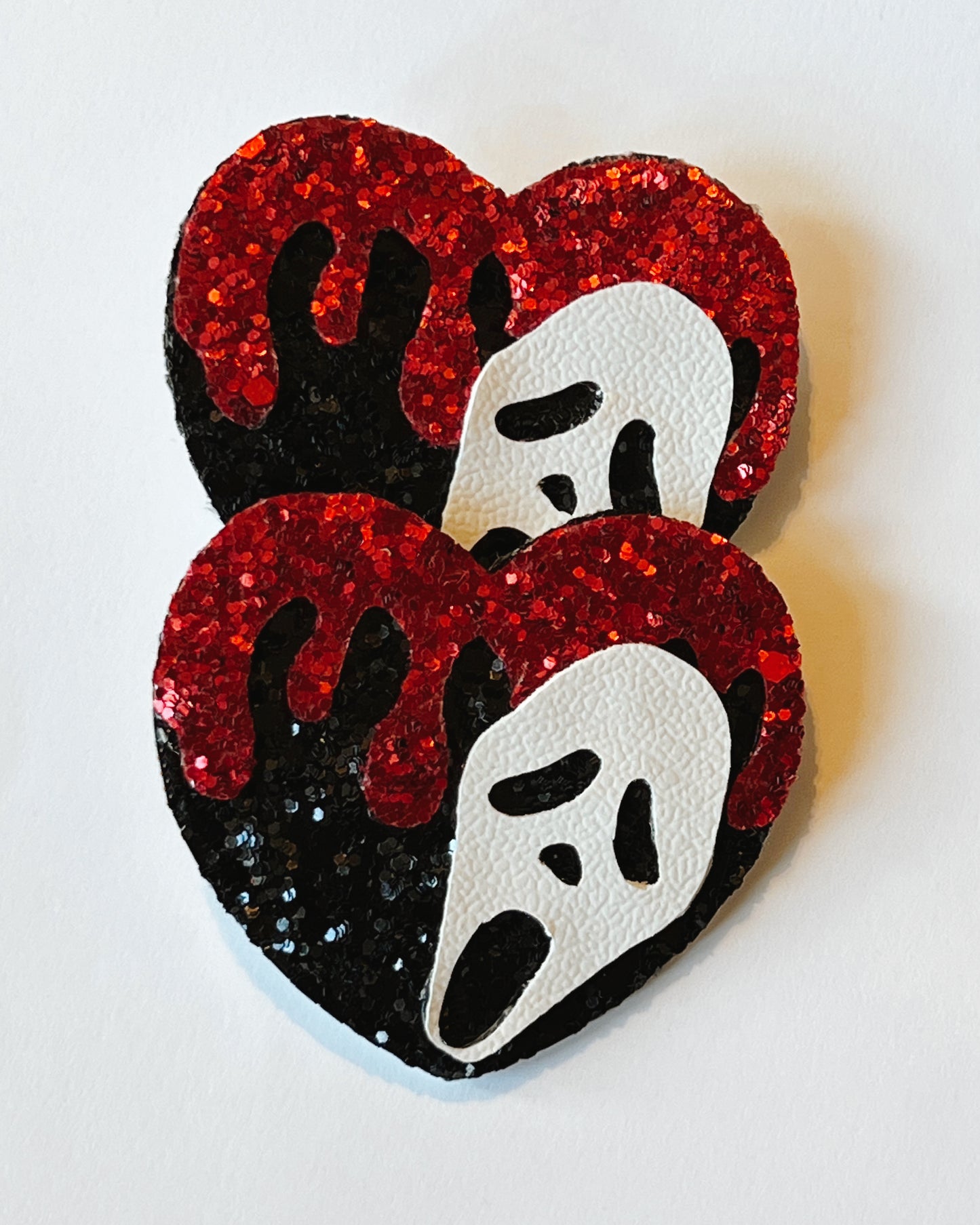 Scream Bloody Heart Hair Clip