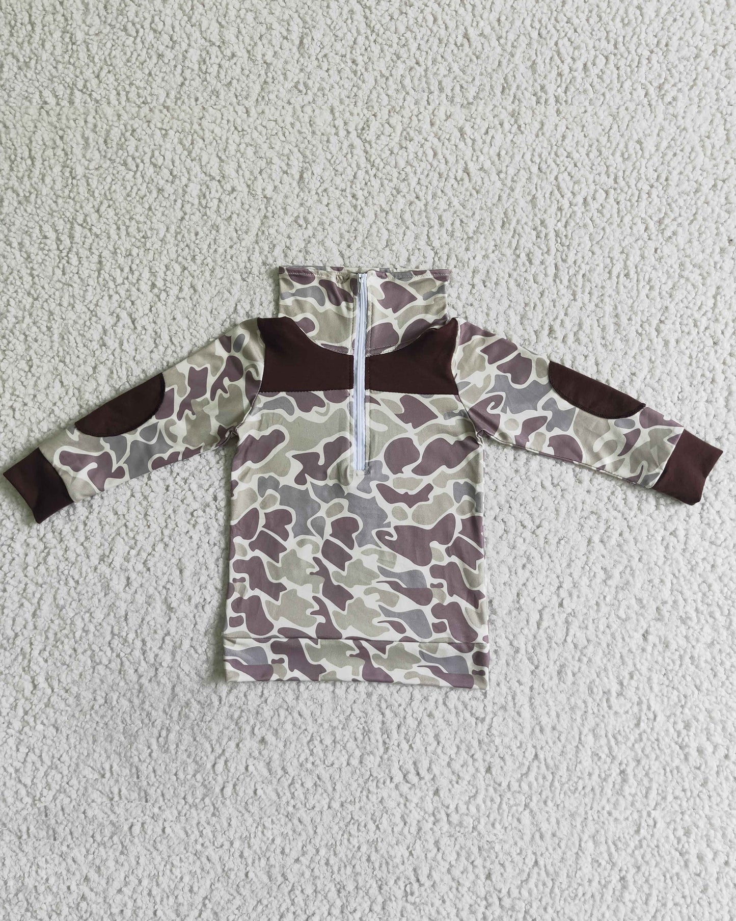 Pewing Guy Camouflage Zipper Shirt