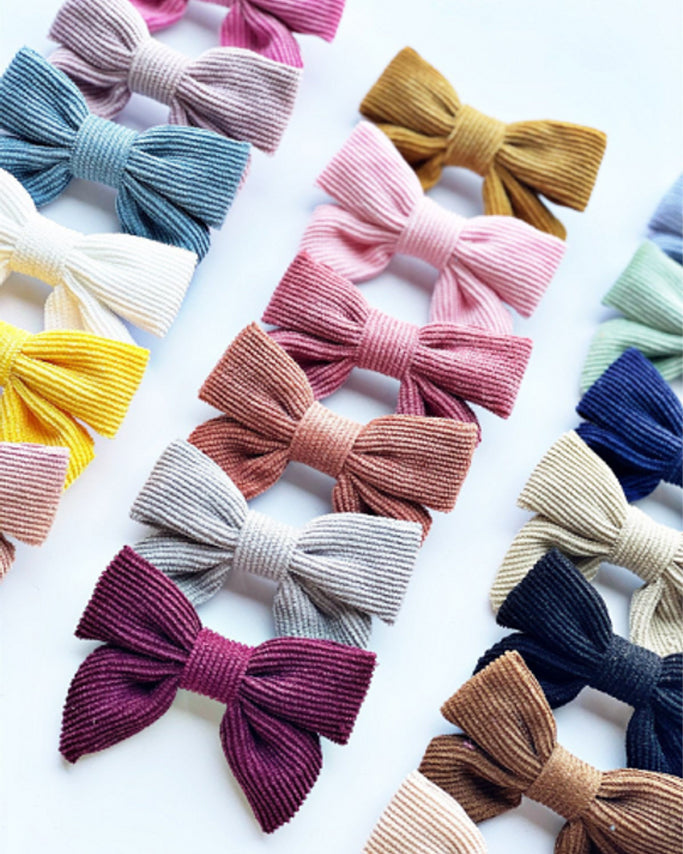 Ships Ahoy Corduroy Sailor Hair Bows