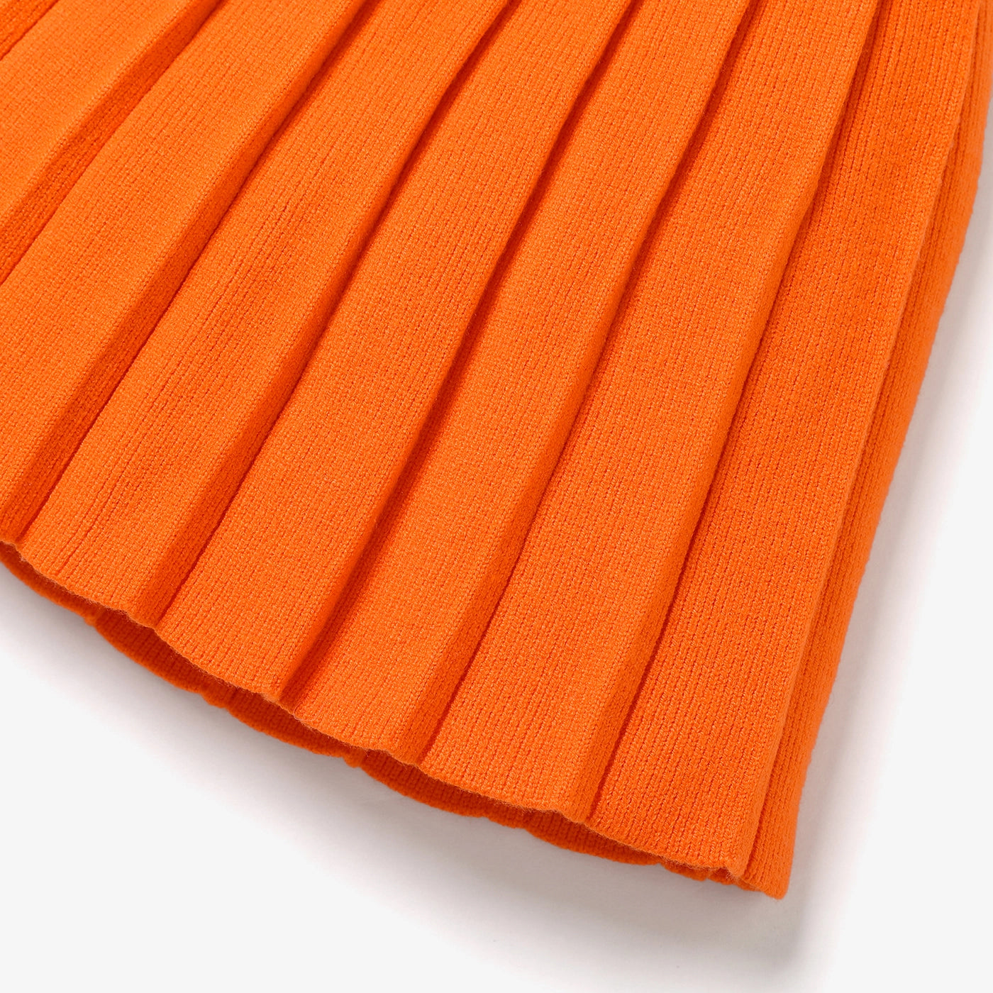 Prep School Knit Set in Electric Orange