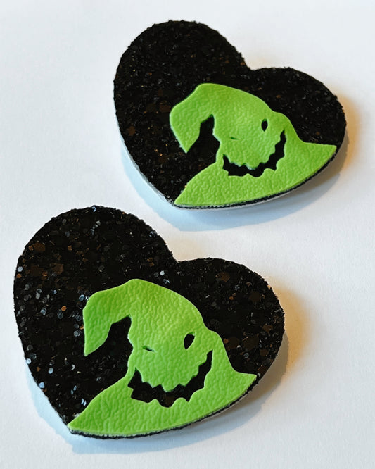 Oogie Boogie Heart Hair Clip