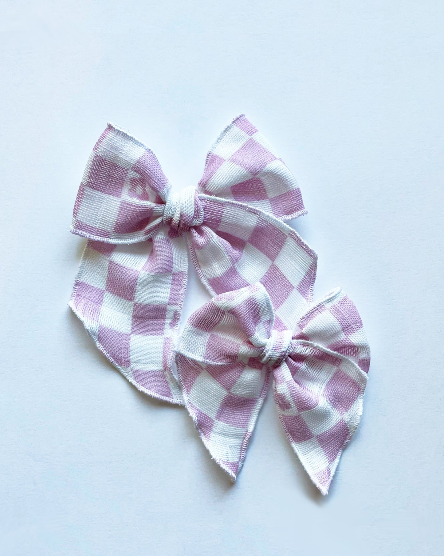 Y2K Checkered Flower Hair Bow