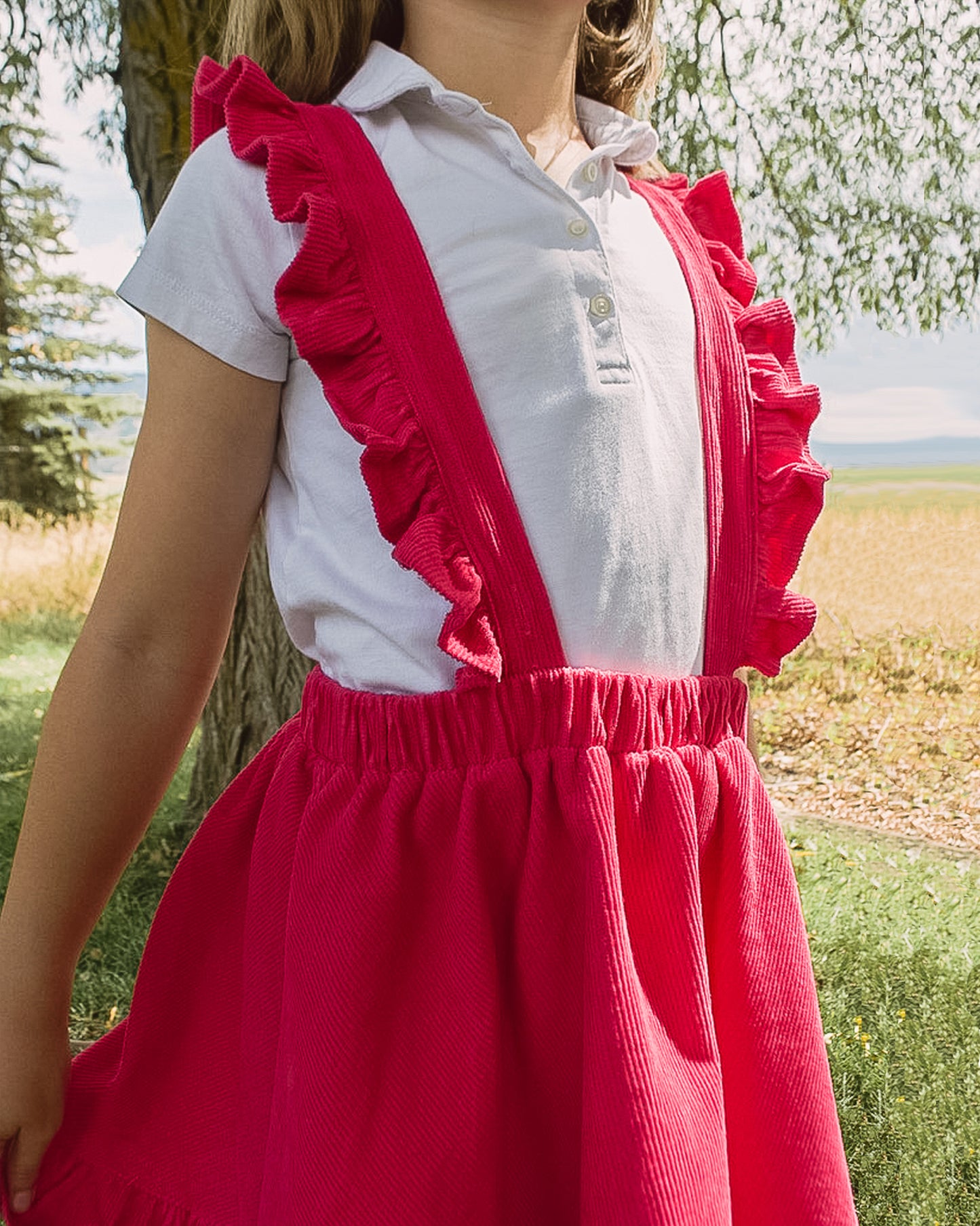 Strawberry Jam Pinafore Skirt